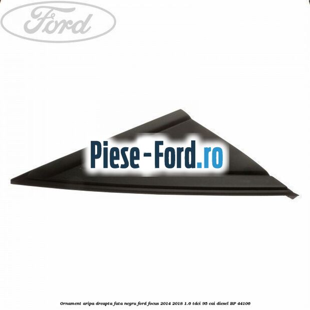 Ornament aripa dreapta fata negru Ford Focus 2014-2018 1.6 TDCi 95 cai